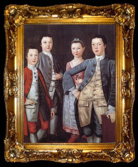 framed  John Durand The Rapalje Children, ta009-2